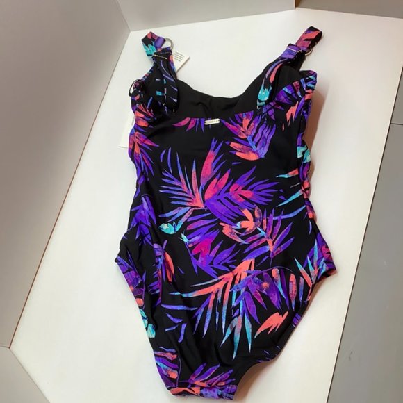NWT Calvin Klein Multicolor Starburst One Piece swimsuit - Picture 4 of 5